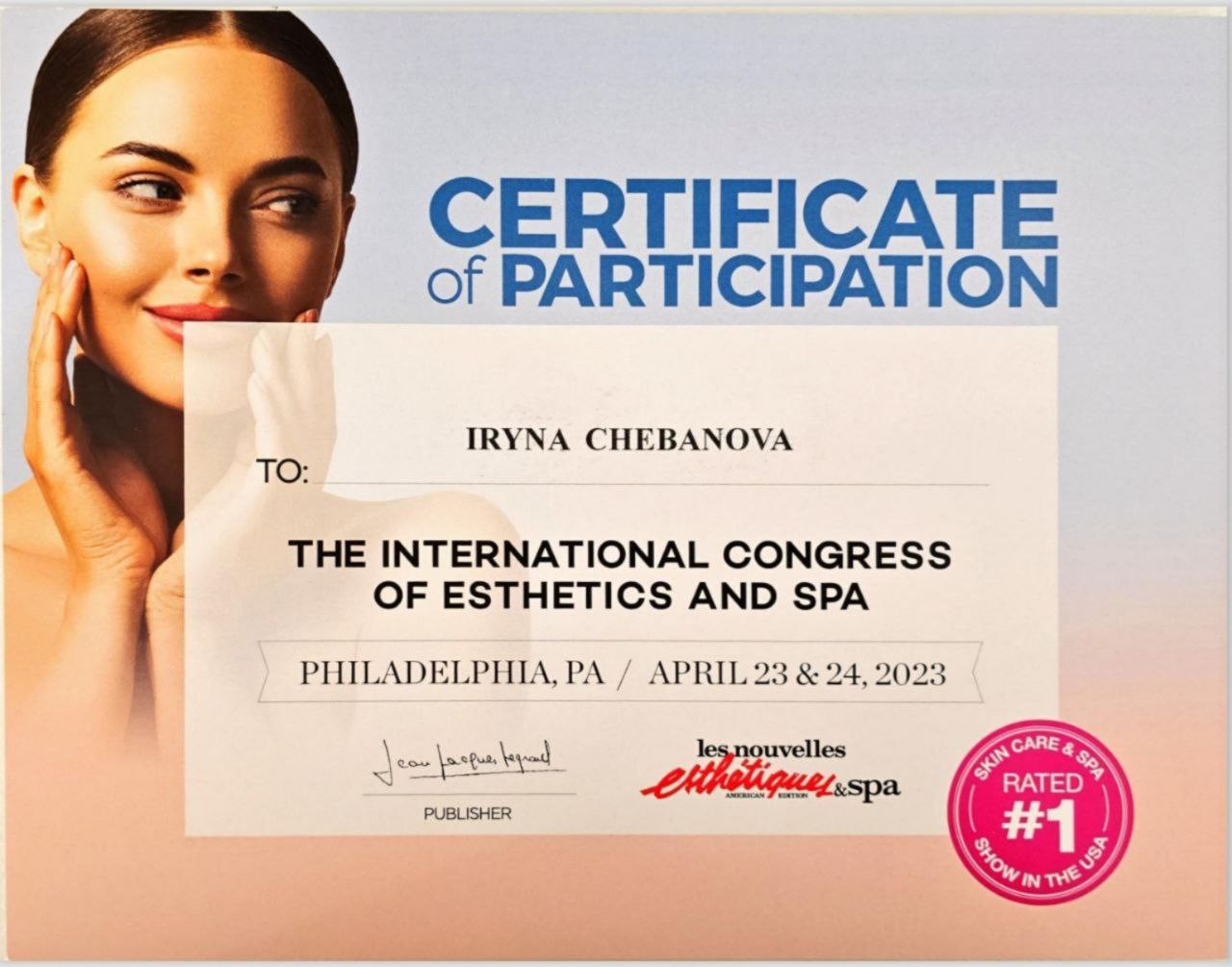 International Congress of Esthetics and SPA (Philadelphia 2023)